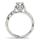 Round Twisting Engagement Ring