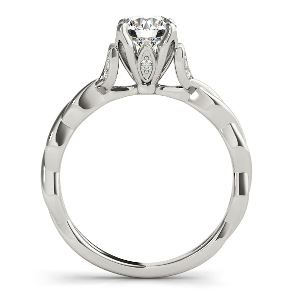 Round Twisting Engagement Ring