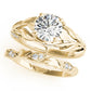 Nature Inspired Floral Leaves Engagement Ring