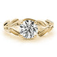 Nature Inspired Floral Leaves Engagement Ring