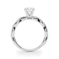 Twisting Milgrain Engagement Ring