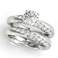 Swirl Prong-In-Channel Engagement Ring