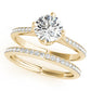 Single Row Prong Set Engagement Ring