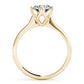 Single Row Prong Set Engagement Ring