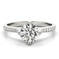 Single Row Prong Set Engagement Ring