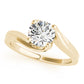 Bypass Solitaire Engagement Ring