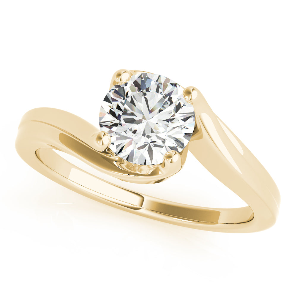 Bypass Solitaire Engagement Ring