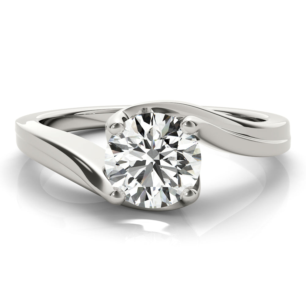 Bypass Solitaire Engagement Ring