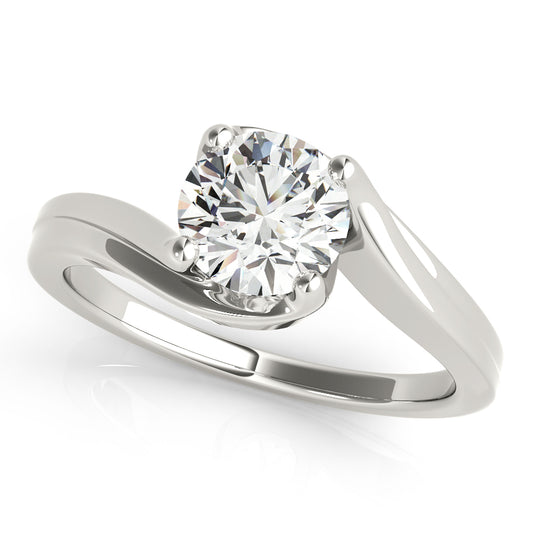 Bypass Solitaire Engagement Ring
