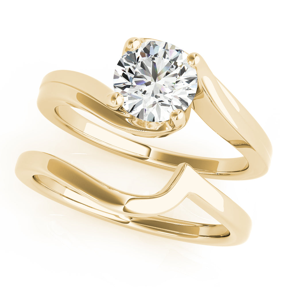 Bypass Solitaire Engagement Ring