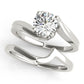 Bypass Solitaire Engagement Ring
