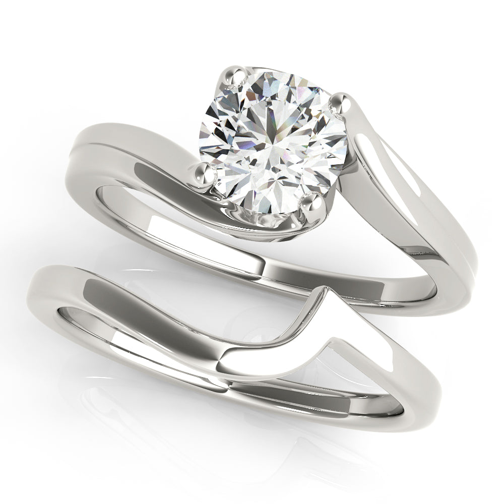 Bypass Solitaire Engagement Ring