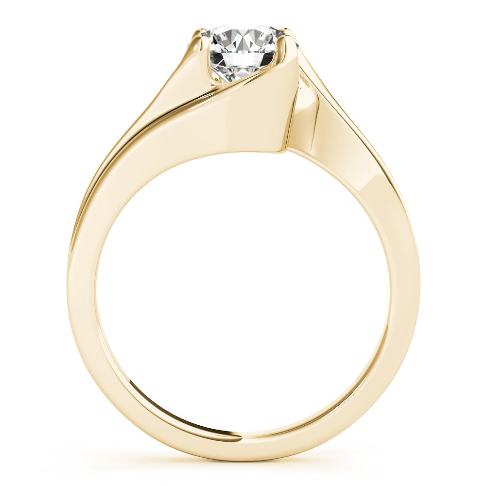 Bypass Solitaire Engagement Ring