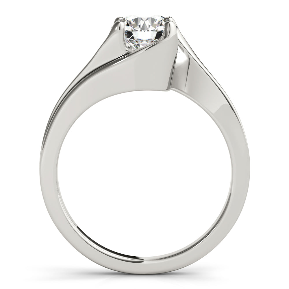 Bypass Solitaire Engagement Ring