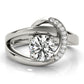 Bypass Single Row Engagement Ring