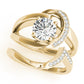 Bypass Single Row Engagement Ring