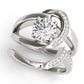 Bypass Single Row Engagement Ring