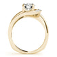 Bypass Single Row Engagement Ring