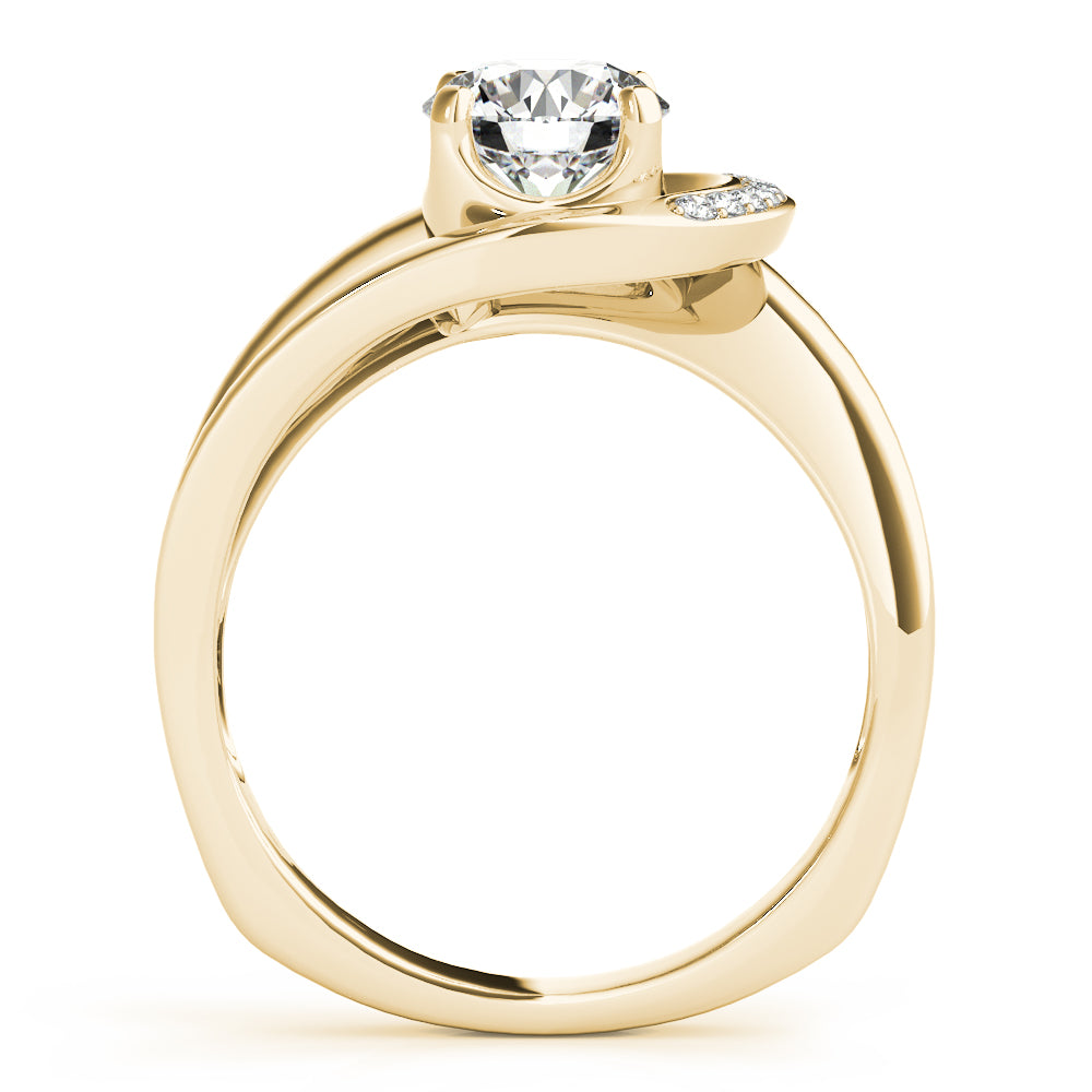 Bypass Single Row Engagement Ring