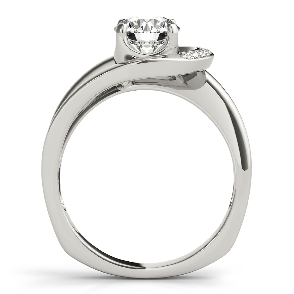 Bypass Single Row Engagement Ring