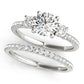 3-Stone Solitaire Split Prong Engagement Ring
