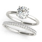 Round Hidden Halo Engagement Ring
