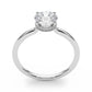 Round Hidden Halo Engagement Ring