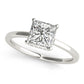 Square & Princess Cut Hidden Halo Engagement Ring