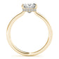 Square & Princess Cut Hidden Halo Engagement Ring