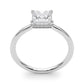 Square & Princess Cut Hidden Halo Engagement Ring