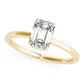 Solitaire Emerald-Cut Engagement Ring