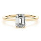Solitaire Emerald-Cut Engagement Ring