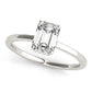 Solitaire Emerald-Cut Engagement Ring