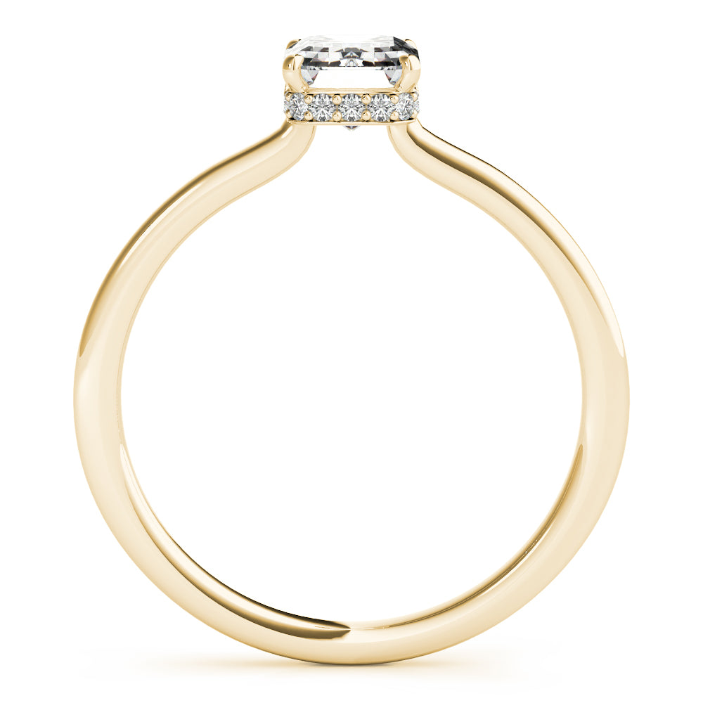 Solitaire Emerald-Cut Engagement Ring