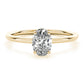 Hidden Halo Oval Engagement Ring