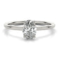 Hidden Halo Oval Engagement Ring