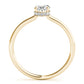 Hidden Halo Oval Engagement Ring