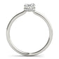 Hidden Halo Oval Engagement Ring