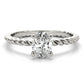 Braided Shank Oval Shape Engagement Ring