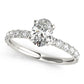 Oval Single Row Engagement Ring