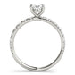 Oval Single Row Engagement Ring