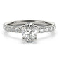 Oval Single Row Engagement Ring