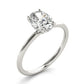 Oval Hidden Halo Engagement Ring