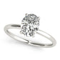 Oval Hidden Halo Engagement Ring