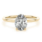 Oval Hidden Halo Engagement Ring