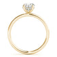 Oval Hidden Halo Engagement Ring