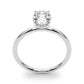 Oval Hidden Halo Engagement Ring