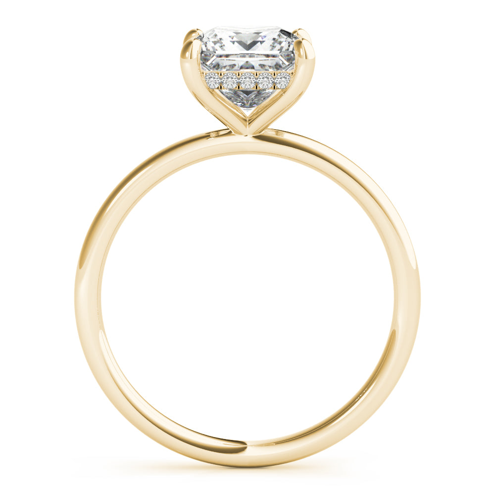 Solitaire Princess-Cut Engagement Rings