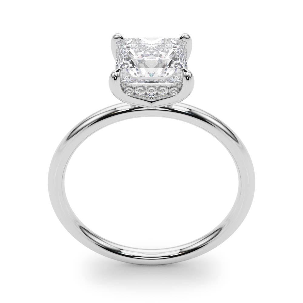 Solitaire Princess-Cut Engagement Rings