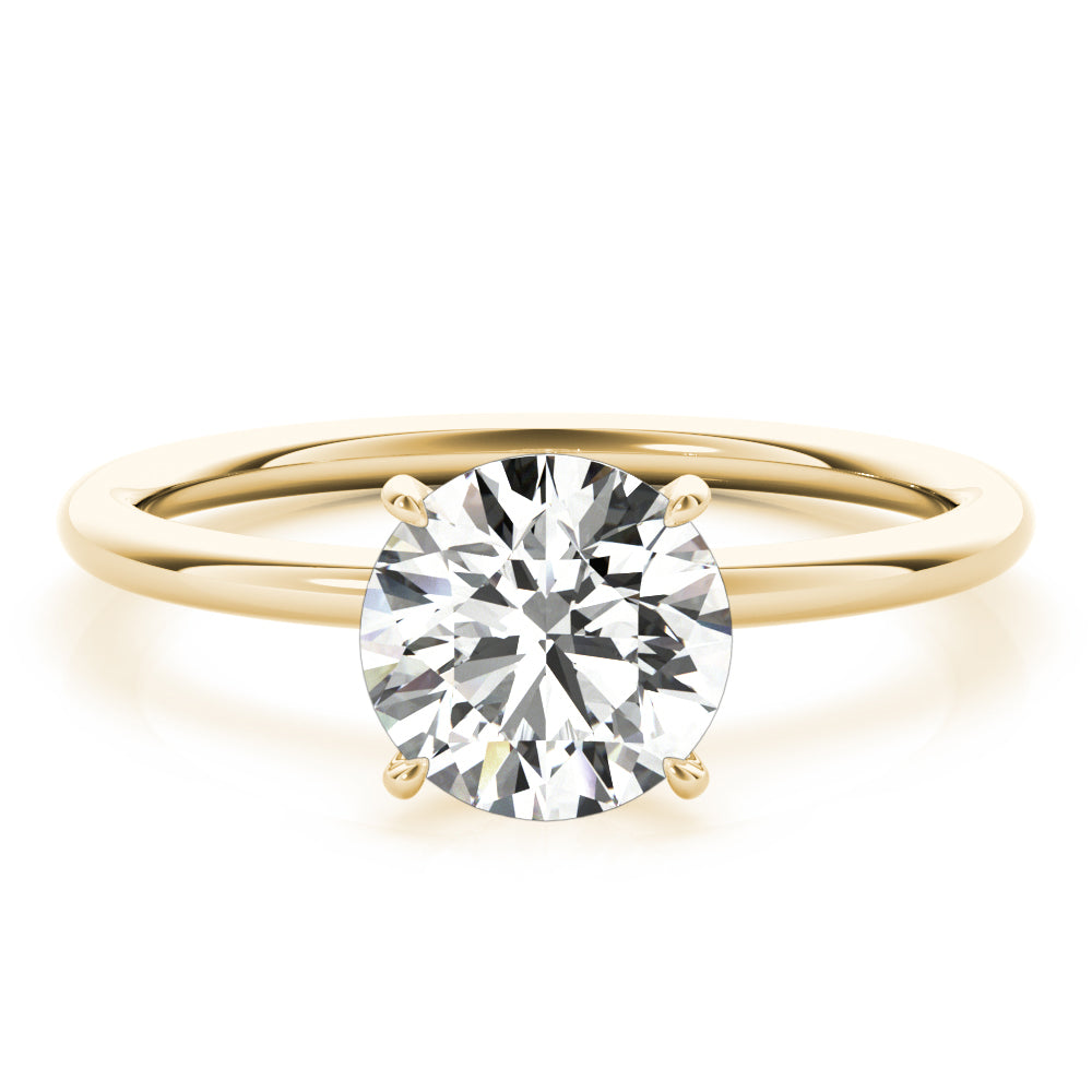 Hidden Halo Engagement Ring, Round